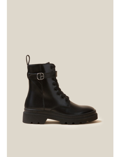 Bottines rangers cuir