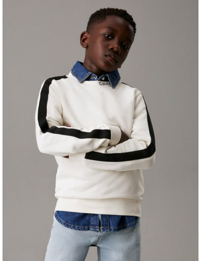 SWEAT-SHIRT COL ROND EN TERRY COTON DOUX