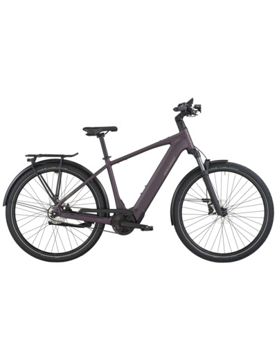Vélo urbain/trekking électrique E-HORIZON TOUR 10 BELT Violet Sombre