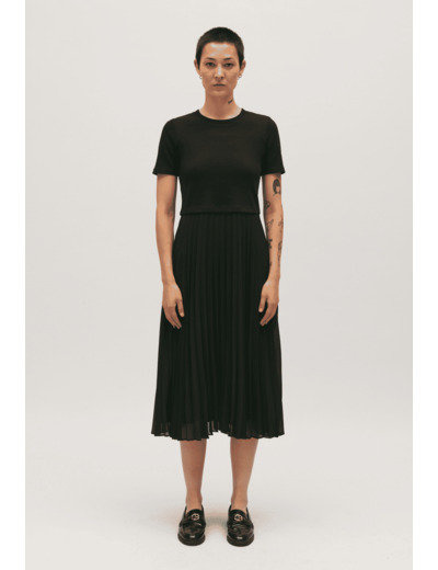 Robe Teli longue bimatière