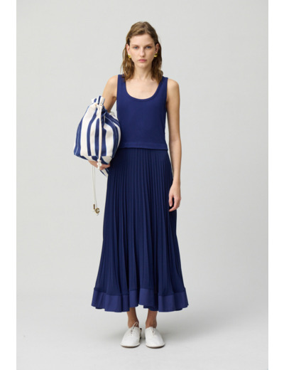 Robe longue trompe l'œil