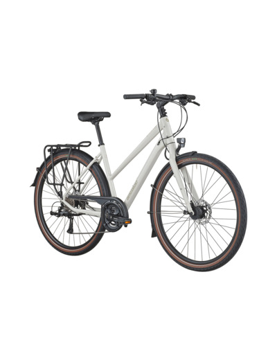 Vélo urbain/trekking VITESS 40 RIGID SLOPE Blanc Cassé