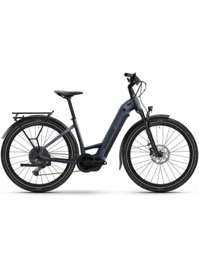 Vélo urbain/trekking électrique YUCATAN X10 LOW Bleu Pigeon