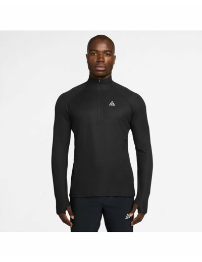 Haut zip Homme M ACG DF TRAIL MIDLAYER HZ Noir