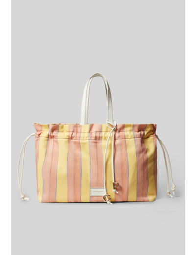 Grand sac cabas rayé