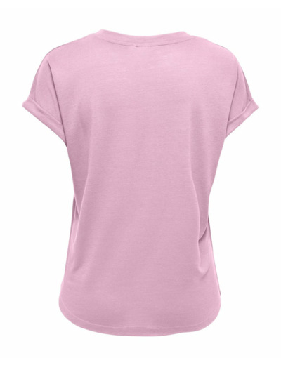 T-shirt Femme ONPFREI LIFE EMBR SS BAT LOOSE JRS TEE Rose