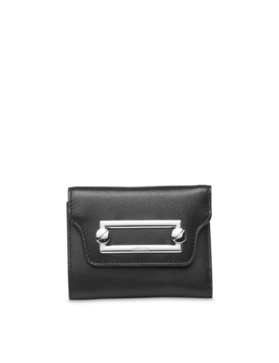 Clic de Lancel - Portefeuille compact medium rabat - Petit modèle - Noir