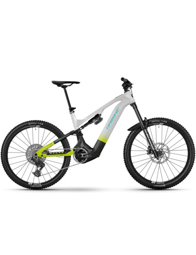 VTT tout suspendu électrique HYBE CF 11 Blanc/Noir/Vert