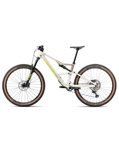 VTT tout suspendu OCCAM SL M30 Blanc Ivoire/Nickel