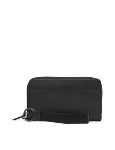 JIMMY CUIR LISSE / CUIR EMBOSSE - Portefeuille - Noir