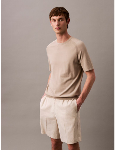 SHORTS EN MÉLANGE DE LIN