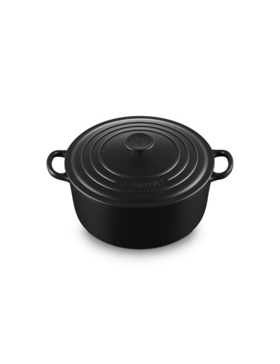 Cocotte ronde 26cm en fonte émaillée noire