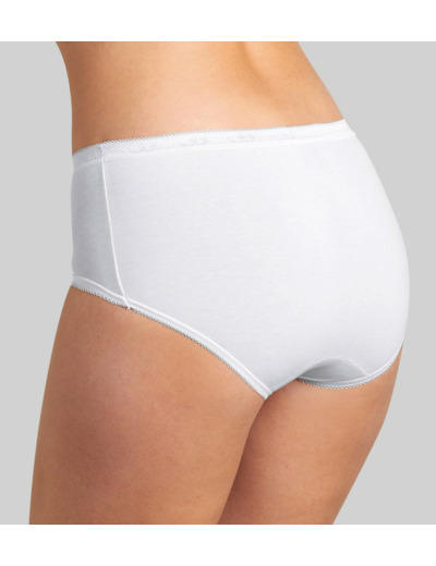 Sloggi Basic - Culotte midi coton - Blanc