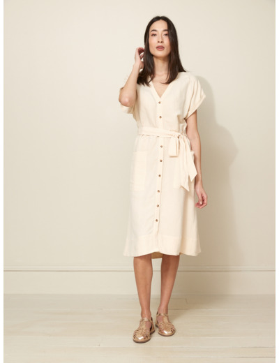 ROBE CHEMISE LIN VISC